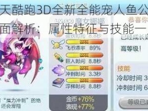 天天酷跑3D全新全能宠人鱼公主全面解析：属性特征与技能一览