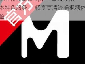 麻豆传播媒体 app 下载最新版本特色服务——畅享高清流畅视频体验