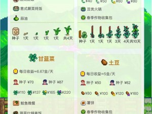 星露谷珍稀种子揭秘：探索罕见农作物品种及其种植之道