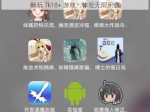 畅玩 Tk18+ 游戏，体验无限乐趣