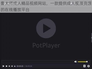 鲁大师成人精品视频网站，一款提供成人视频资源的在线播放平台