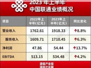 2022 中国联通业绩亮眼