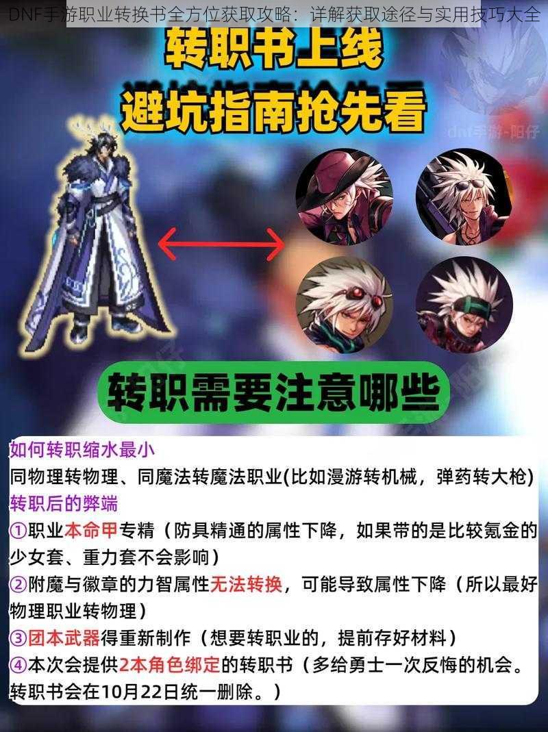 DNF手游职业转换书全方位获取攻略：详解获取途径与实用技巧大全