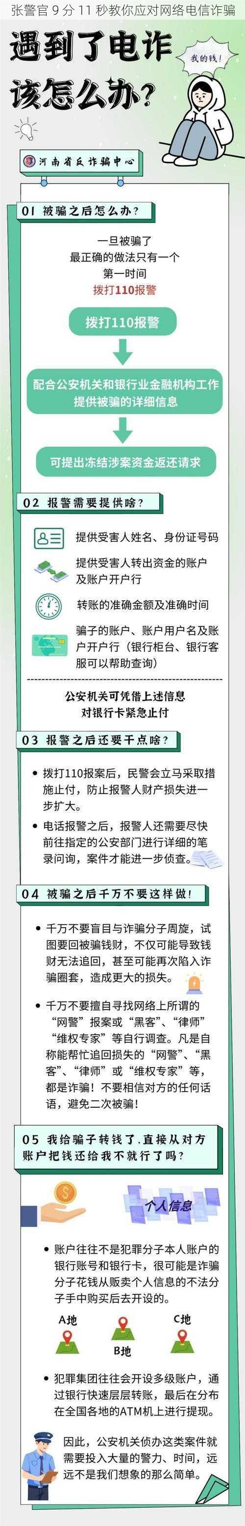 张警官 9 分 11 秒教你应对网络电信诈骗