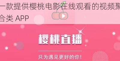 一款提供樱桃电影在线观看的视频聚合类 APP