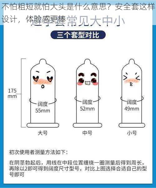 不怕粗短就怕大头是什么意思？安全套这样设计，体验感更棒