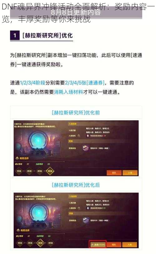 DNF魂异界冲锋活动全面解析：奖励内容一览，丰厚奖励等你来挑战