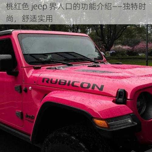 桃红色 jeep 界人口的功能介绍——独特时尚，舒适实用