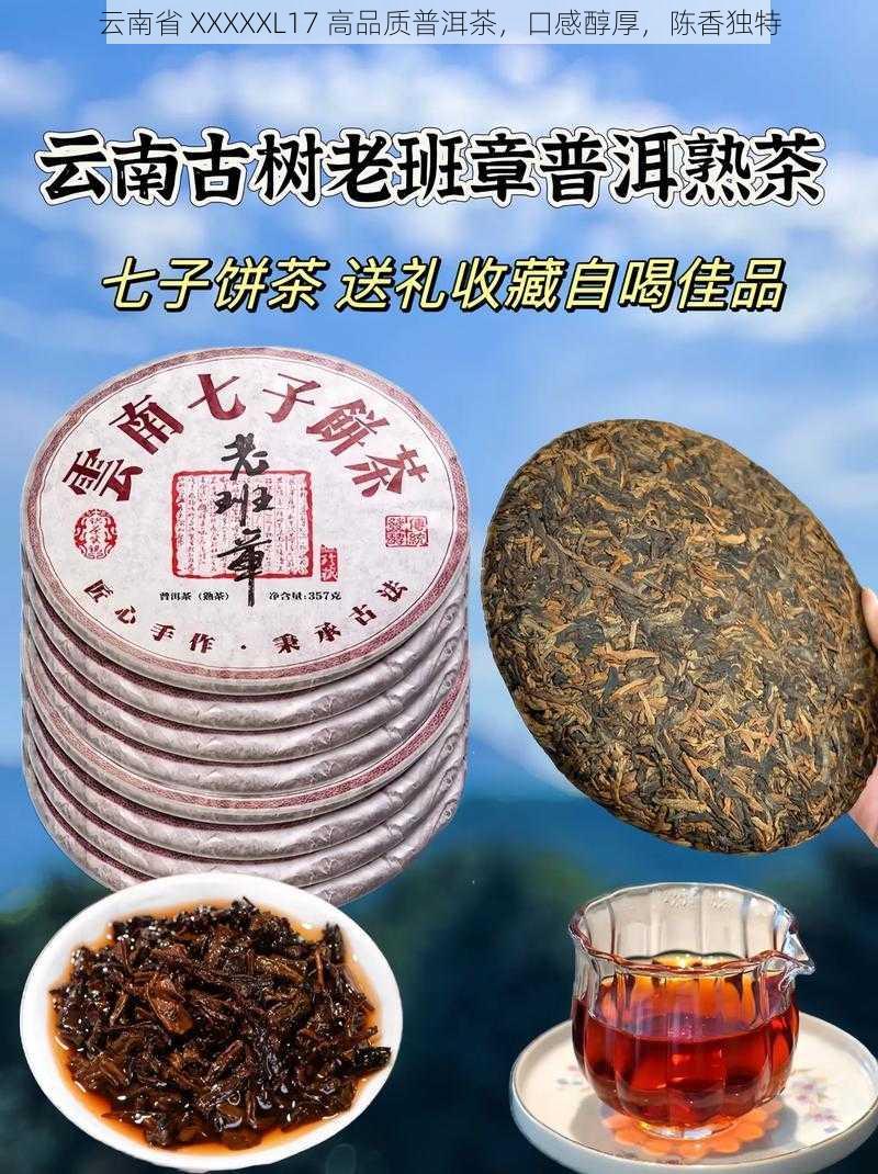 云南省 XXXXXL17 高品质普洱茶，口感醇厚，陈香独特