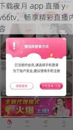 下载夜月 app 直播 yy66tv，畅享精彩直播内容