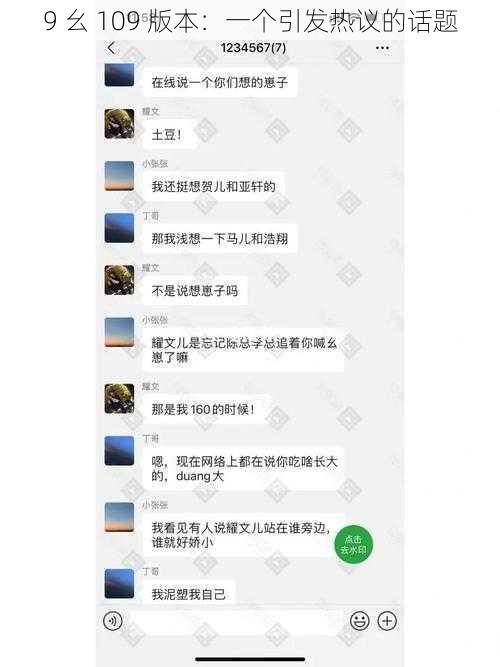 9 幺 109 版本：一个引发热议的话题