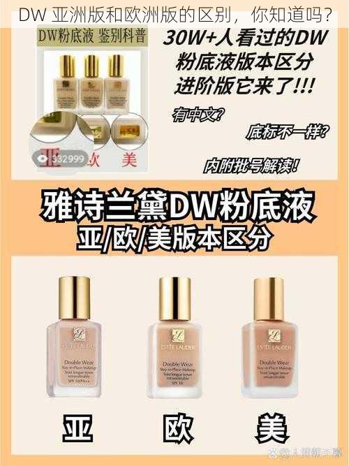 DW 亚洲版和欧洲版的区别，你知道吗？