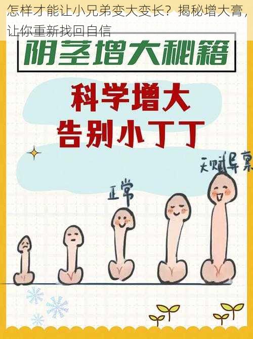 怎样才能让小兄弟变大变长？揭秘增大膏，让你重新找回自信