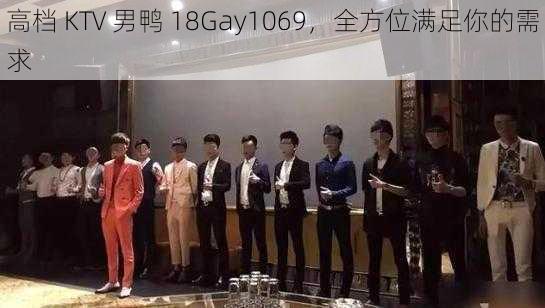 高档 KTV 男鸭 18Gay1069，全方位满足你的需求