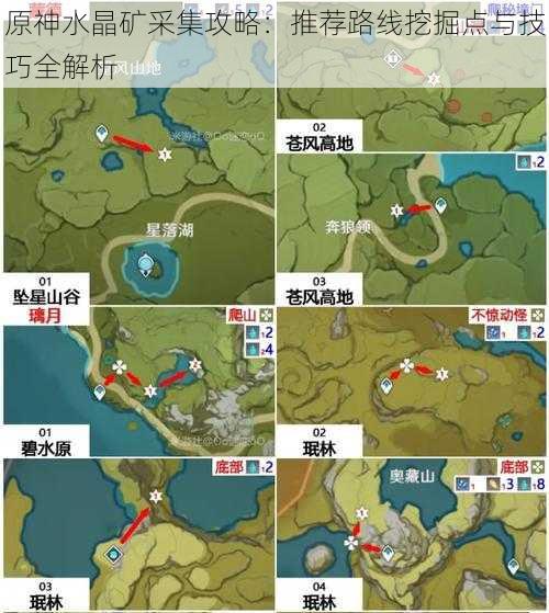 原神水晶矿采集攻略：推荐路线挖掘点与技巧全解析