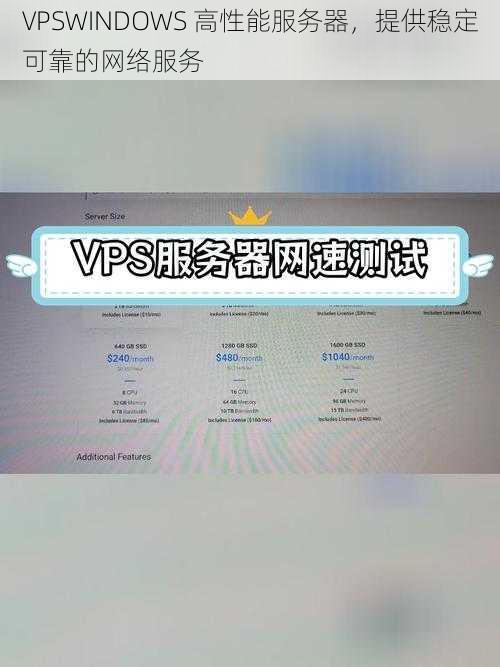 VPSWINDOWS 高性能服务器，提供稳定可靠的网络服务