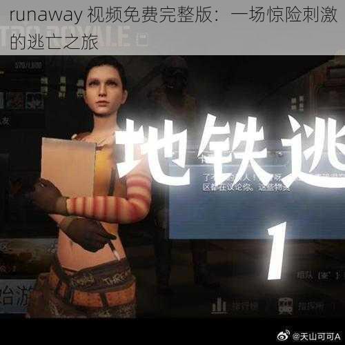 runaway 视频免费完整版：一场惊险刺激的逃亡之旅