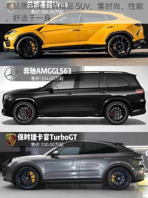 高品质欧美日韩精品 SUV，集时尚、性能、舒适于一身