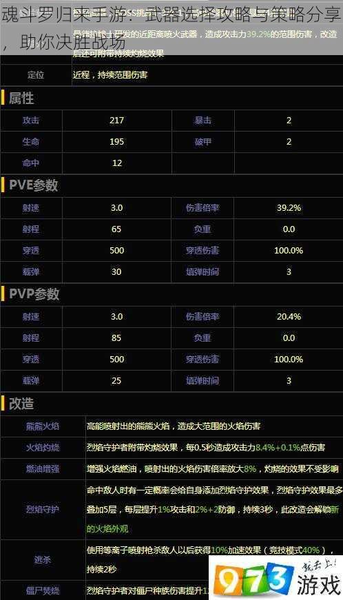 魂斗罗归来手游：武器选择攻略与策略分享，助你决胜战场