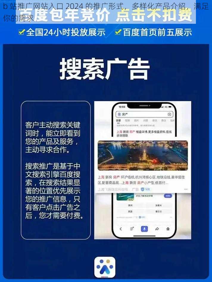 b 站推广网站入口 2024 的推广形式，多样化产品介绍，满足你的需求