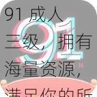 91 成人三级，拥有海量资源，满足你的所有需求