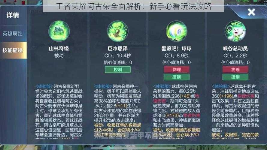 王者荣耀阿古朵全面解析：新手必看玩法攻略