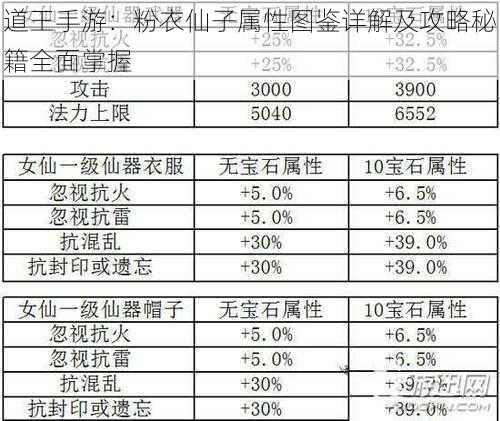 道王手游：粉衣仙子属性图鉴详解及攻略秘籍全面掌握