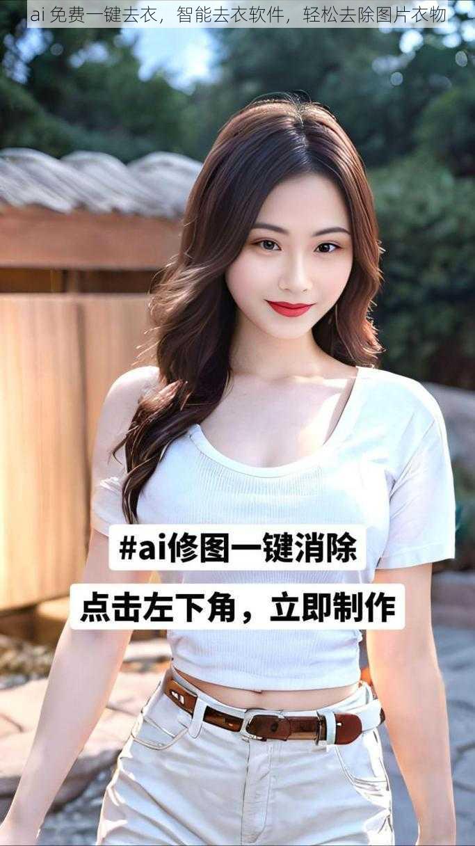 ai 免费一键去衣，智能去衣软件，轻松去除图片衣物