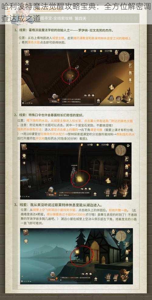 哈利波特魔法觉醒攻略宝典：全方位解密调查达成之道