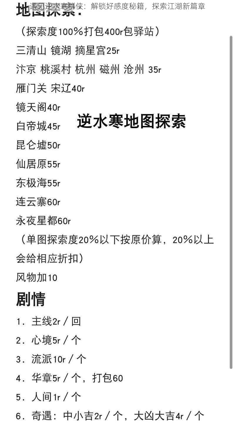 遇见逆水寒群侠：解锁好感度秘籍，探索江湖新篇章