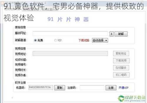 91 黄色软件，宅男必备神器，提供极致的视觉体验