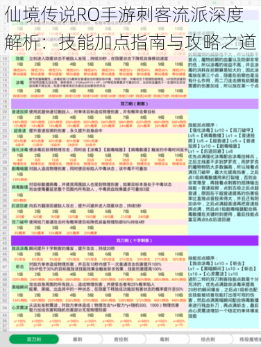 仙境传说RO手游刺客流派深度解析：技能加点指南与攻略之道