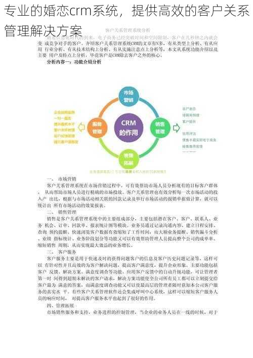 专业的婚恋crm系统，提供高效的客户关系管理解决方案