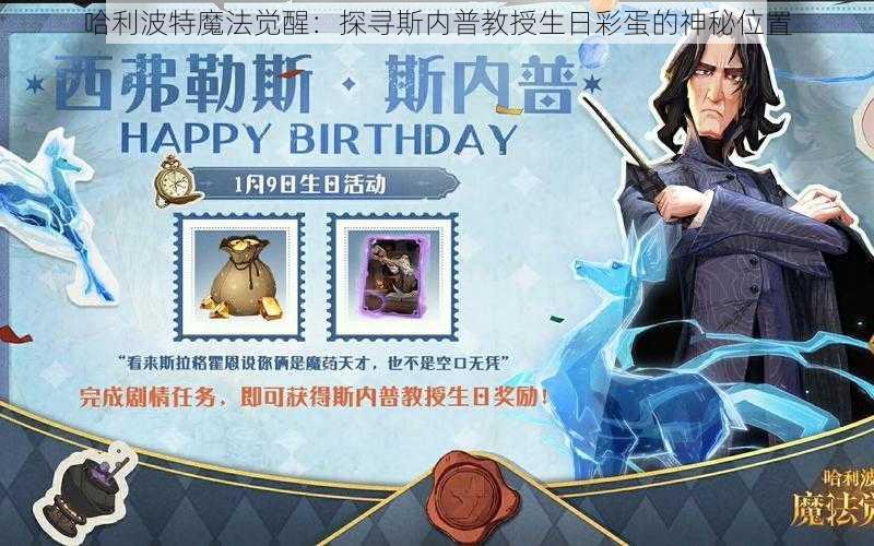 哈利波特魔法觉醒：探寻斯内普教授生日彩蛋的神秘位置