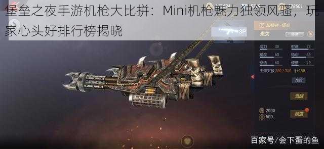 堡垒之夜手游机枪大比拼：Mini机枪魅力独领风骚，玩家心头好排行榜揭晓