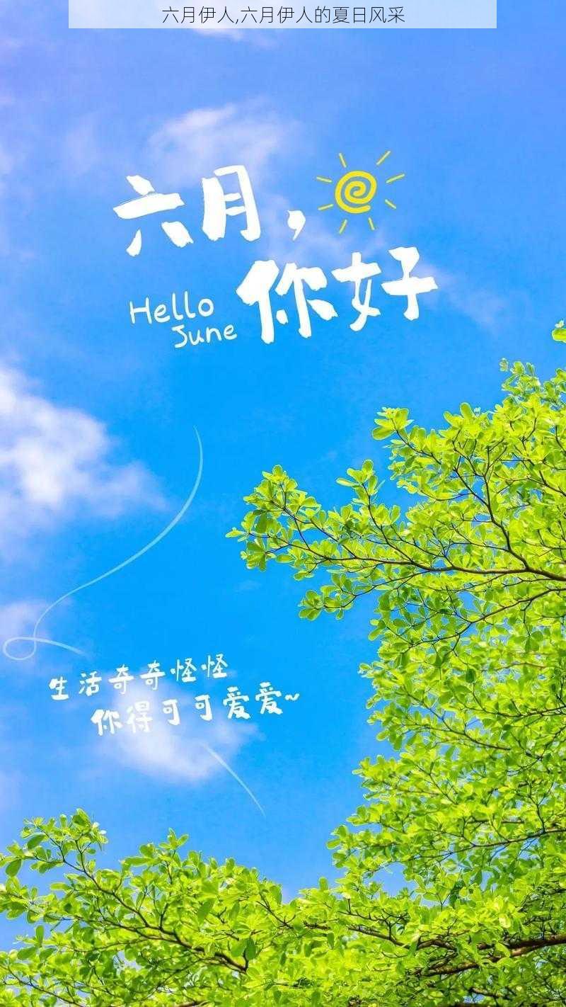 六月伊人,六月伊人的夏日风采