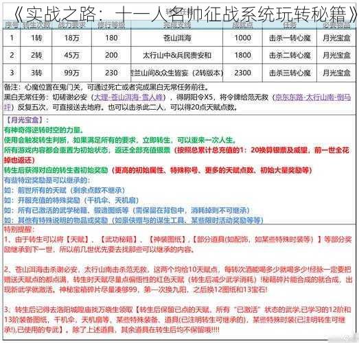 《实战之路：十一人名帅征战系统玩转秘籍》