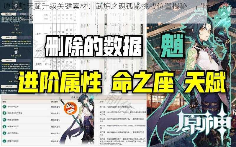 原神魈天赋升级关键素材：武炼之魂孤影挑战位置揭秘：冒险之旅的必经之路